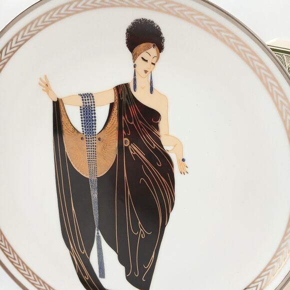 Lot of 3 Glamour House Of Erte Fashion Limited Edition Franklin Mint Plates COA - Picture 4 of 16
